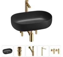 Накладная раковина для ванной комнаты Wellsee Chic Riviera в наборе 5 в 1 20214746R