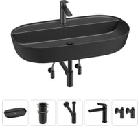 Накладная раковина для ванной комнаты Wellsee Chic Riviera в наборе 5 в 1 20214953R