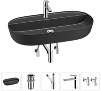 Накладная раковина для ванной комнаты Wellsee Chic Riviera в наборе 5 в 1 20214952R