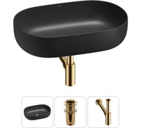 Накладная раковина для ванной комнаты Wellsee Chic Riviera в наборе 3 в 1 20214752R