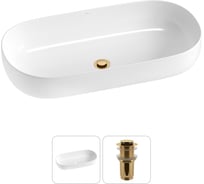 Накладная раковина для ванной комнаты Wellsee Chic Riviera в наборе 2 в 1 20214769R