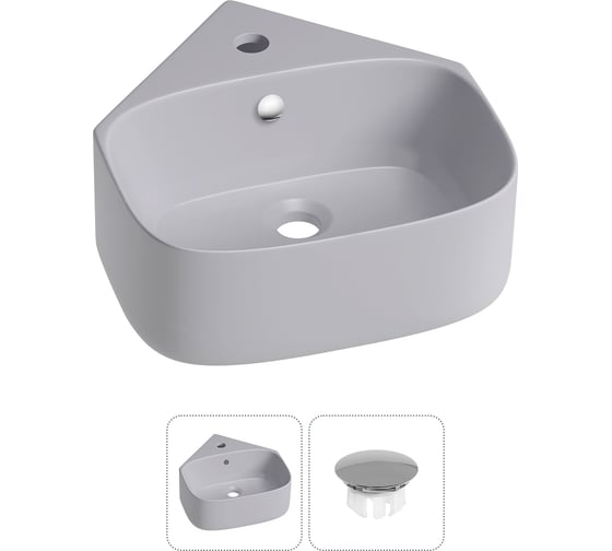 Мини-раковина для ванной комнаты или туалета Wellsee WC Area ширина 39 см 30180601R 1