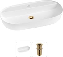 Накладная раковина для ванной комнаты Wellsee Chic Riviera в наборе 2 в 1 20214913R