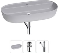 Накладная раковина для ванной комнаты Wellsee Chic Riviera в наборе 3 в 1 20214956R