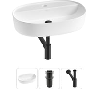 Накладная раковина для ванной комнаты Wellsee Chic Riviera в наборе 3 в 1 20214852R