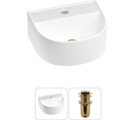 Мини-раковина для ванной комнаты или туалета Wellsee WC Area в наборе 2 в 1 20212111R 1