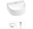 Мини-раковина для ванной комнаты или туалета Wellsee WC Area в наборе 2 в 1 20212112R 1