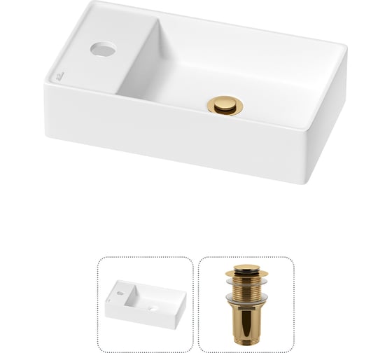 Мини-раковина для ванной комнаты или туалета Wellsee WC Area в наборе 2 в 1 20213812R 1