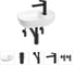 Мини-раковина для ванной комнаты или туалета Wellsee WC Area в наборе 5 в 1 20212106R 1