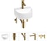 Мини-раковина для ванной комнаты или туалета Wellsee WC Area в наборе 5 в 1 20212123R 1