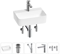 Мини-раковина для ванной комнаты или туалета Wellsee WC Area в наборе 5 в 1 20213606R