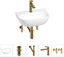 Мини-раковина для ванной комнаты или туалета Wellsee WC Area в наборе 5 в 1 20212199R