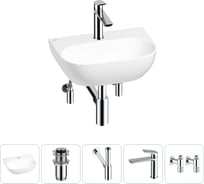 Мини-раковина для ванной комнаты или туалета Wellsee WC Area в наборе 5 в 1 20212197R