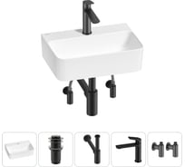 Мини-раковина для ванной комнаты или туалета Wellsee WC Area в наборе 5 в 1 20213607R