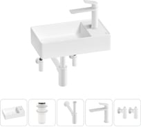 Мини-раковина для ванной комнаты или туалета Wellsee WC Area в наборе 5 в 1 20213641R