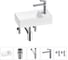 Мини-раковина для ванной комнаты или туалета Wellsee WC Area в наборе 5 в 1 20213638R 1