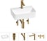 Мини-раковина для ванной комнаты или туалета Wellsee WC Area в наборе 5 в 1 20213608R 1