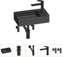 Мини-раковина для ванной комнаты или туалета Wellsee WC Area в наборе 5 в 1 20213748R