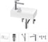 Мини-раковина для ванной комнаты или туалета Wellsee WC Area в наборе 5 в 1 20213822R 1