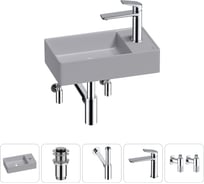 Мини-раковина для ванной комнаты или туалета Wellsee WC Area в наборе 5 в 1 20213753R