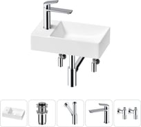 Мини-раковина для ванной комнаты или туалета Wellsee WC Area в наборе 5 в 1 20215569R