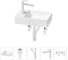 Мини-раковина для ванной комнаты или туалета Wellsee WC Area в наборе 5 в 1 20215572R 1