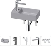 Мини-раковина для ванной комнаты или туалета Wellsee WC Area в наборе 5 в 1 20213841R