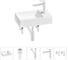 Мини-раковина для ванной комнаты или туалета Wellsee WC Area в наборе 5 в 1 20215588R 1
