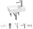 Мини-раковина для ванной комнаты или туалета Wellsee WC Area в наборе 5 в 1 20215585R 1