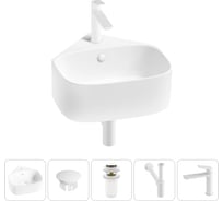 Мини-раковина для ванной комнаты или туалета Wellsee WC Area в наборе 5 в 1 20217131R