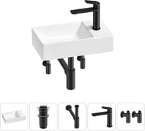 Мини-раковина для ванной комнаты или туалета Wellsee WC Area в наборе 5 в 1 20215586R