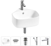 Мини-раковина для ванной комнаты или туалета Wellsee WC Area в наборе 5 в 1 20217126R