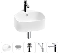 Мини-раковина для ванной комнаты или туалета Wellsee WC Area в наборе 5 в 1 20217130R