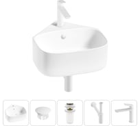 Мини-раковина для ванной комнаты или туалета Wellsee WC Area в наборе 5 в 1 20217127R