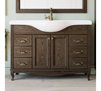 Комплект ValenHouse тумба ЭЛЛИНА-120 с умывальником Классик 1200, кальяри, ручки бронза КE120_ТКБ