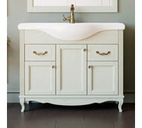 Комплект: тумба с умывальником ValenHouse ЭЛЛИНА-105 слоновая кость, ручки бронза КE105_ТСБ