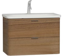 Тумба с раковиной VitrA Nest Trendy 80 см, 2 ящика LED, натуральное дерево 56147