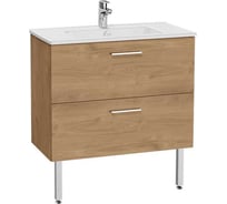 Тумба VitrA MiA с 2 ящиками + раковина, 80 см, золотой дуб 67273