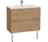 Тумба VitrA MiA с 2 ящиками + раковина, 80 см, золотой дуб 67273 1