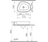Чаша VitrA Outline галька, 57 cм, матовый тауп 7991B066-0016 7