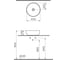 Чаша VitrA Outline круг, 41 cм, матовый тауп 7992B066-0016 7