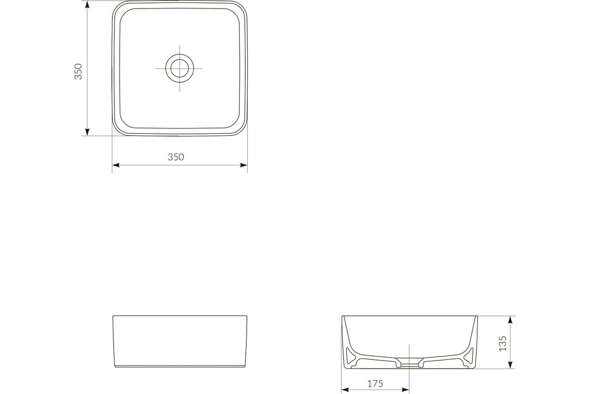 Crea square. Умывальник Cersanit crea 35.