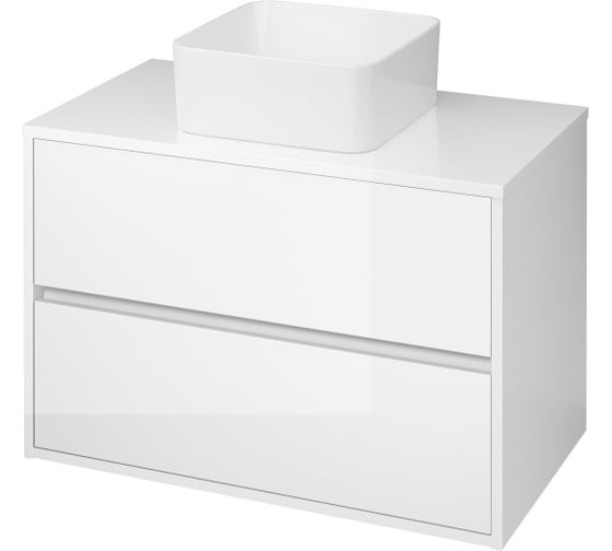 Раковина на столешницу Cersanit CREA SQUARE 35, без отверстий P-UM-CRE35/1-oc-S