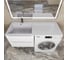 Раковина над стиральной машиной Uperwood Cosmos Quartz_120 см, левая, жасмин RCosmos120LJ 3