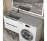 Раковина над стиральной машиной Uperwood Cosmos Quartz_120 см, левая, серый шелк RCosmos120LS 2