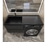 Раковина над стиральной машиной Uperwood Cosmos Quartz_120 см, левая, уголь RCosmos120LU 3