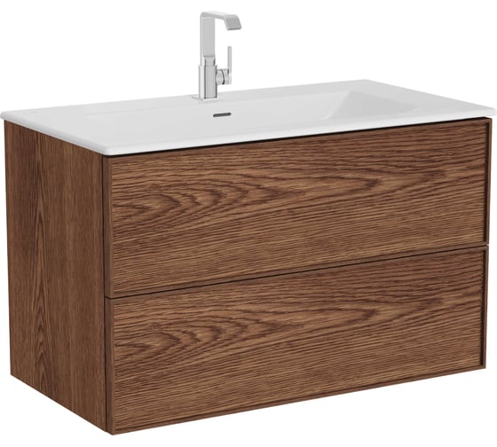 Тумба с раковиной VitrA Metropole Edge, 100 см, ореховое дерево 67156 1