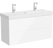 Тумба VitrA Metropole Pure, 120 см, 2 ящика, бел гл, с раковиной 67334