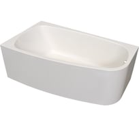 Ванна акриловая Радомир РОНА 148x80 см, левое исполнение, рама-подставка, фронтально-торцевая панель, слив-перелив автомат с сеточкой (хром, с сифоном) 1-01-2-1-1-342К