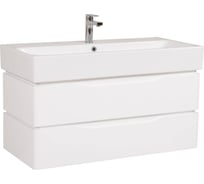 Комплект мебели AquaRodos консольная тумба Венеция белая, 100 см с умывальником Пинто АР0001381